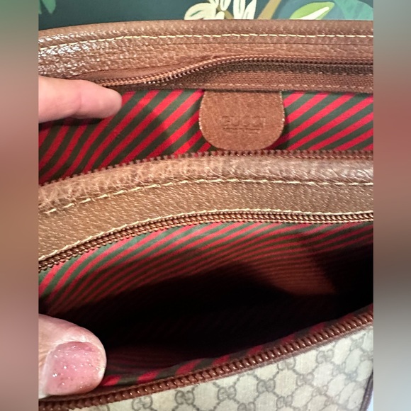 GUCCI Bundle ♥️💚 Ophidia Clutch GG Coated Canvas w Rare Interior & Wallet - Picture 8 of 15